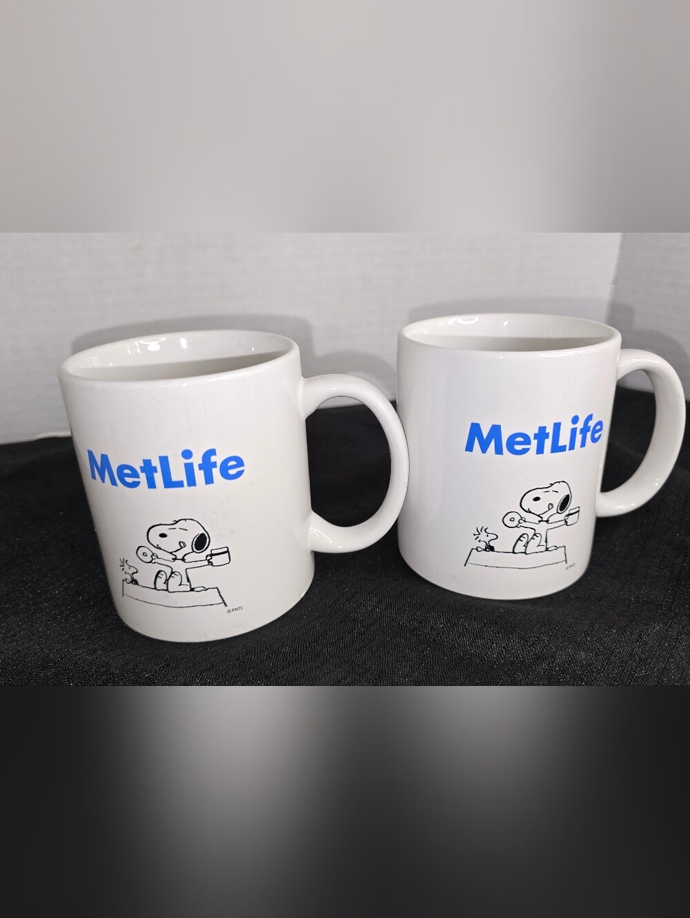 Snoopy Metlife Mug Set Of Two